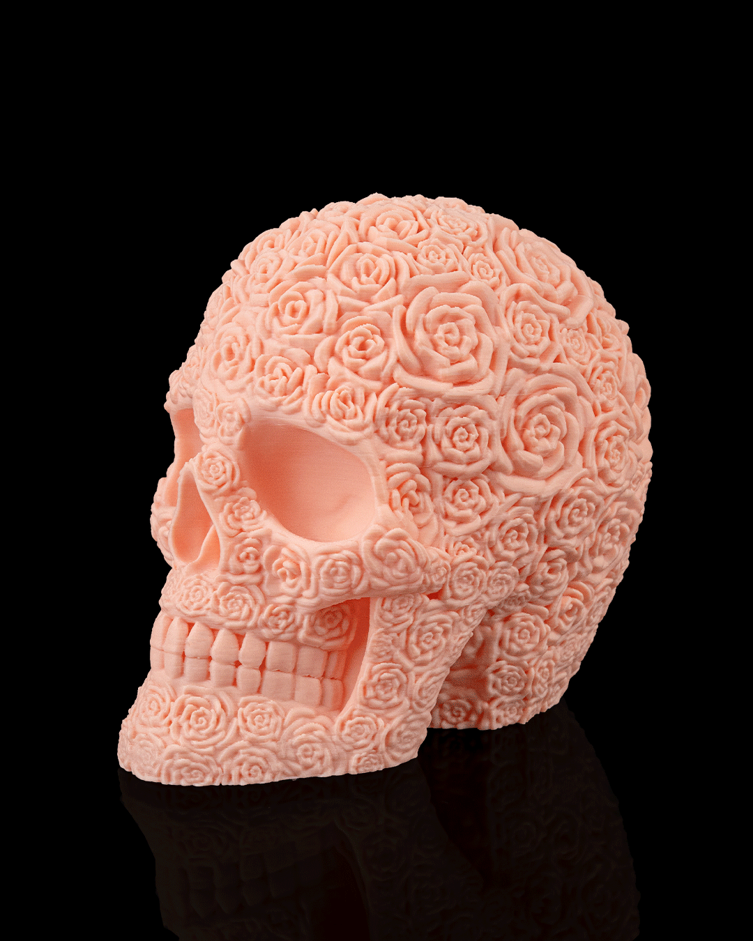 flowers skull