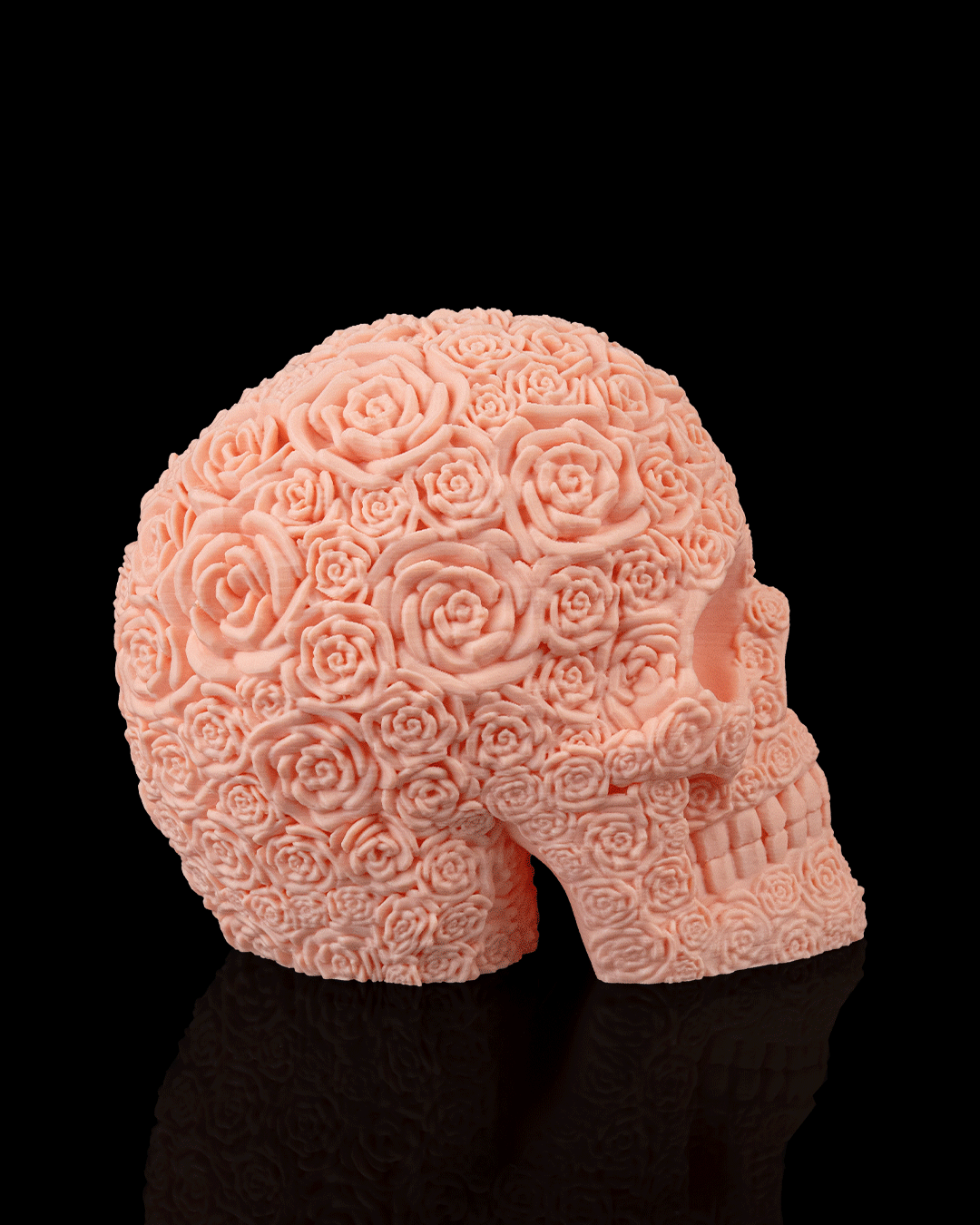 flowers skull