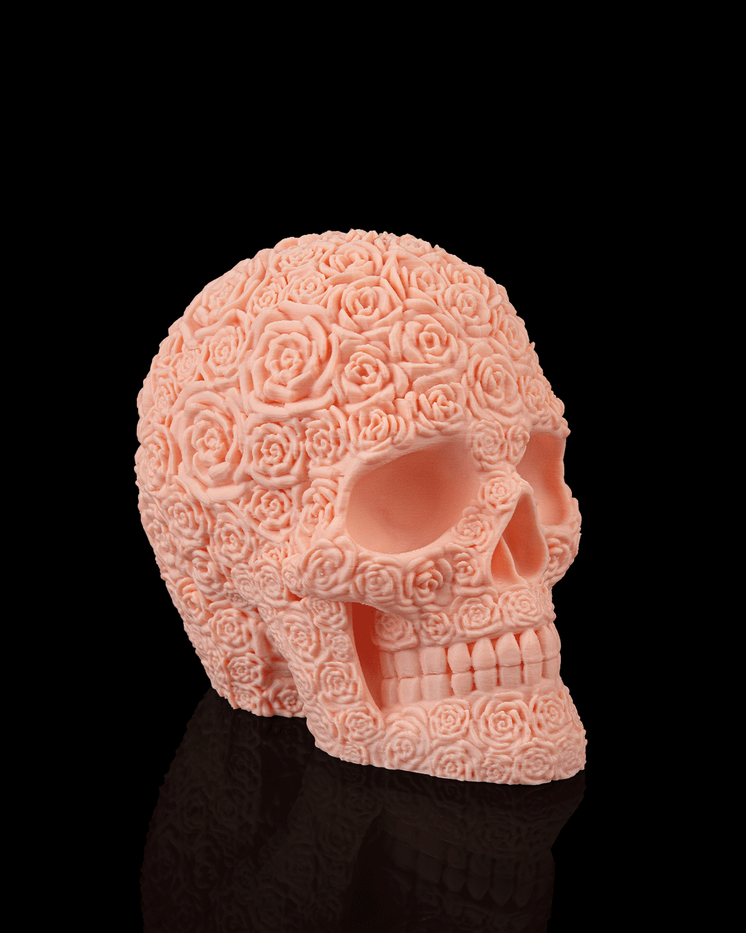 flowers skull
