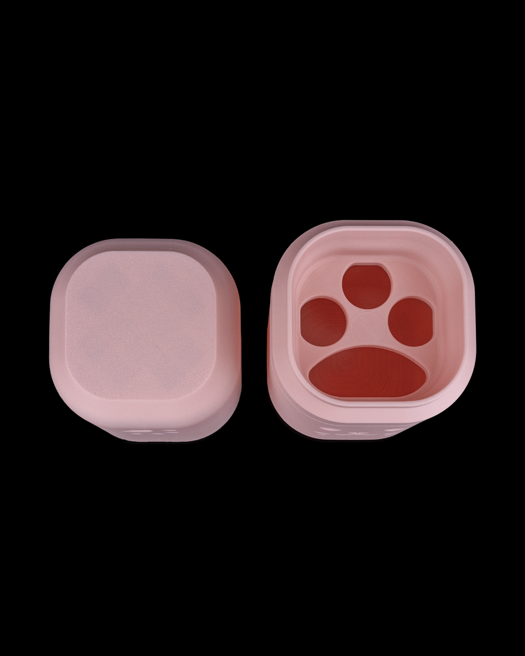 pink cat restroom organizer