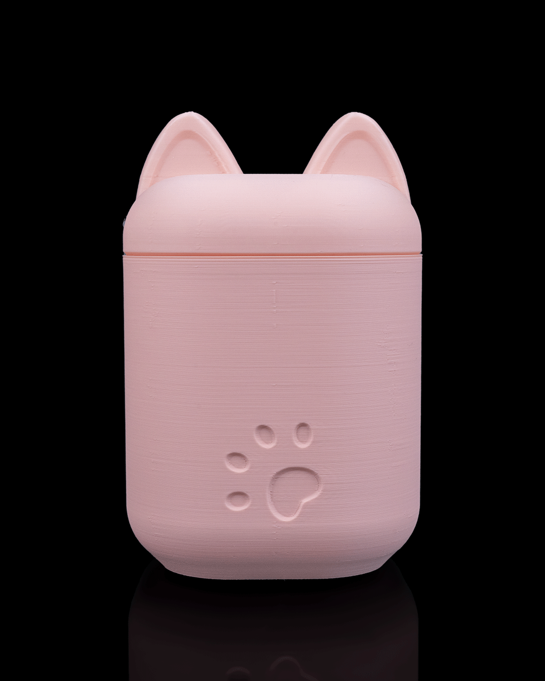 pink cat restroom organizer