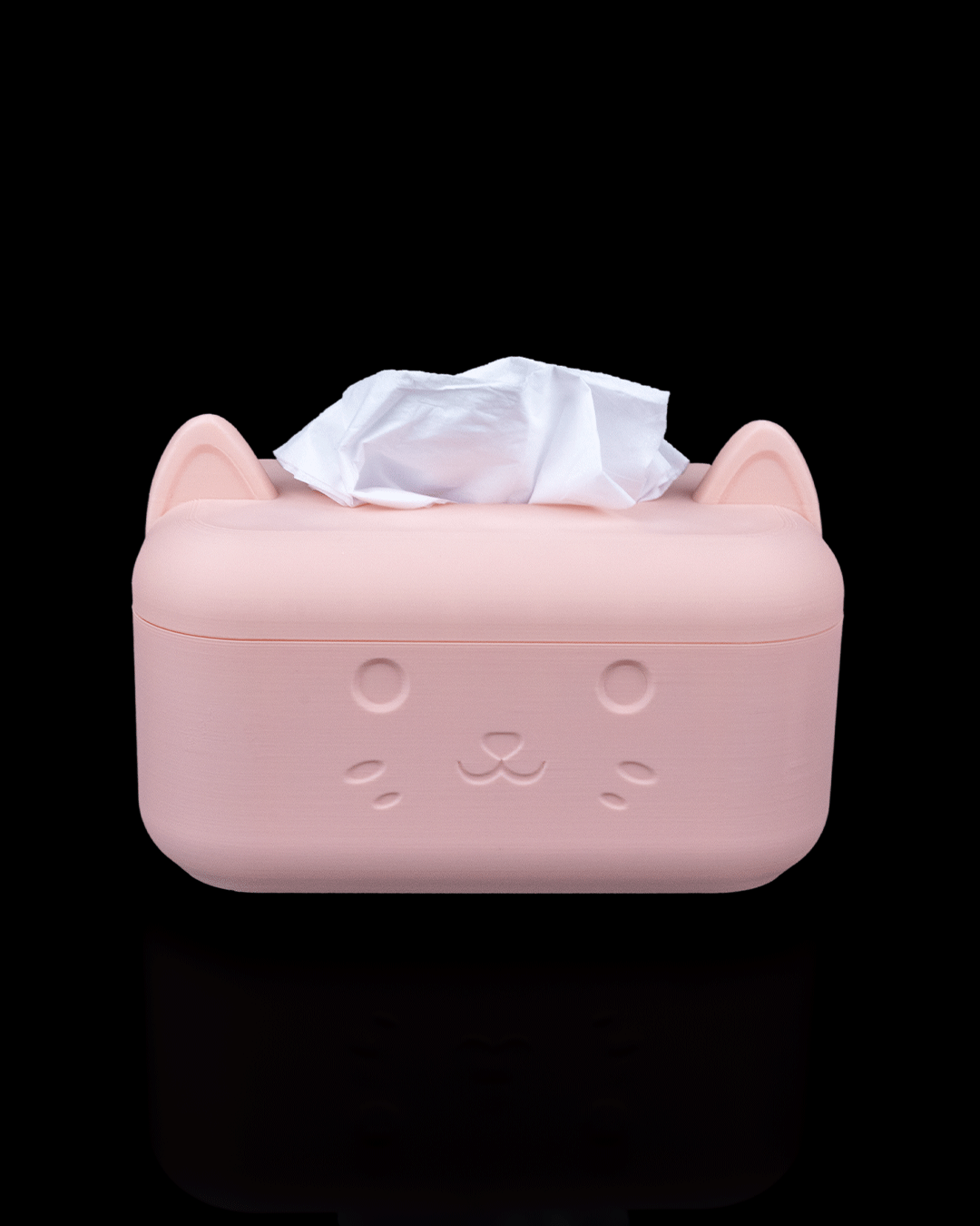 pink cat restroom organizer