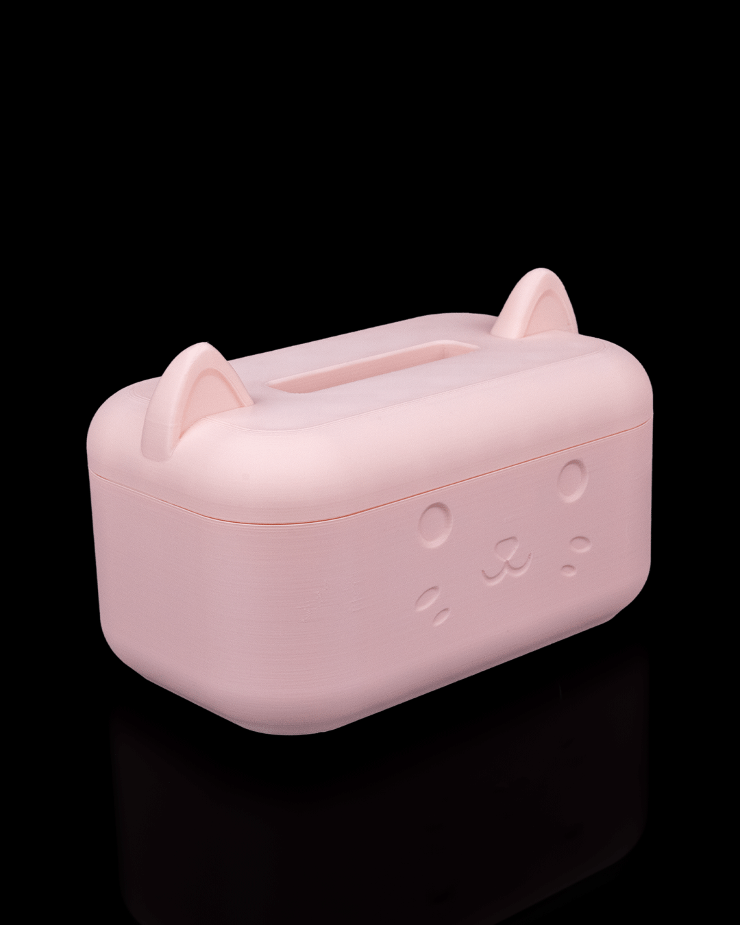 pink cat restroom organizer