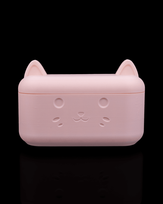 pink cat restroom organizer