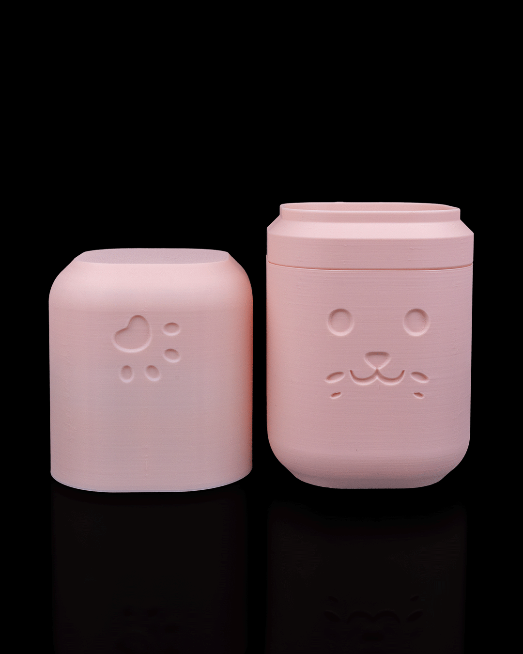 pink cat restroom organizer
